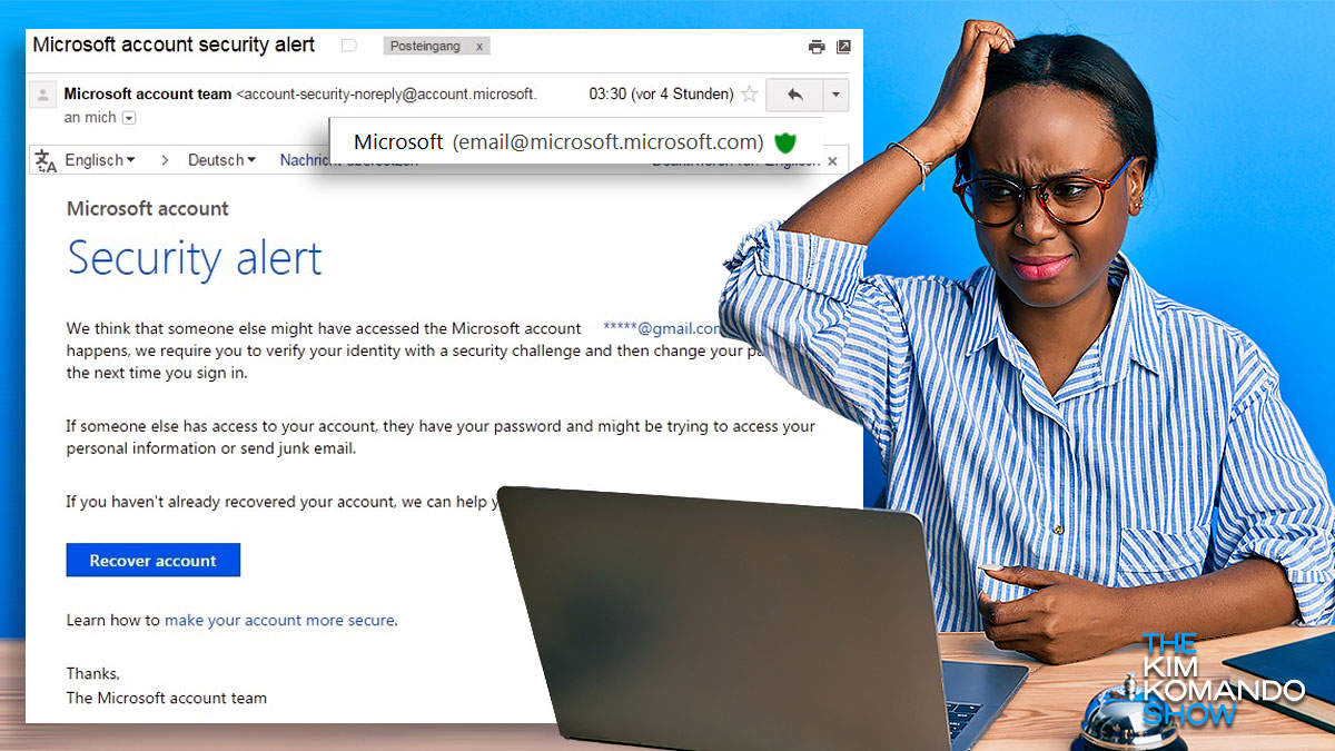 That security alert email from Microsoft isn't spam - Here's what to do